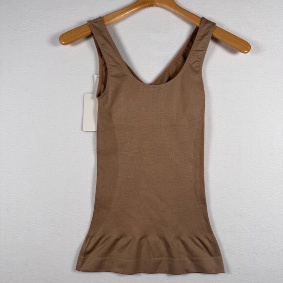 Instant Shaping Non-Wire Shaper Cami Seamless Smooth Control Beige M (LOT OF 2) - Picture 4 of 6